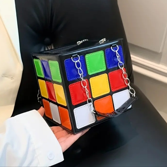 NWT RUBIK'S CUBE BAG ❤️💙💚🧡🤍💛 - Picture 11 of 17